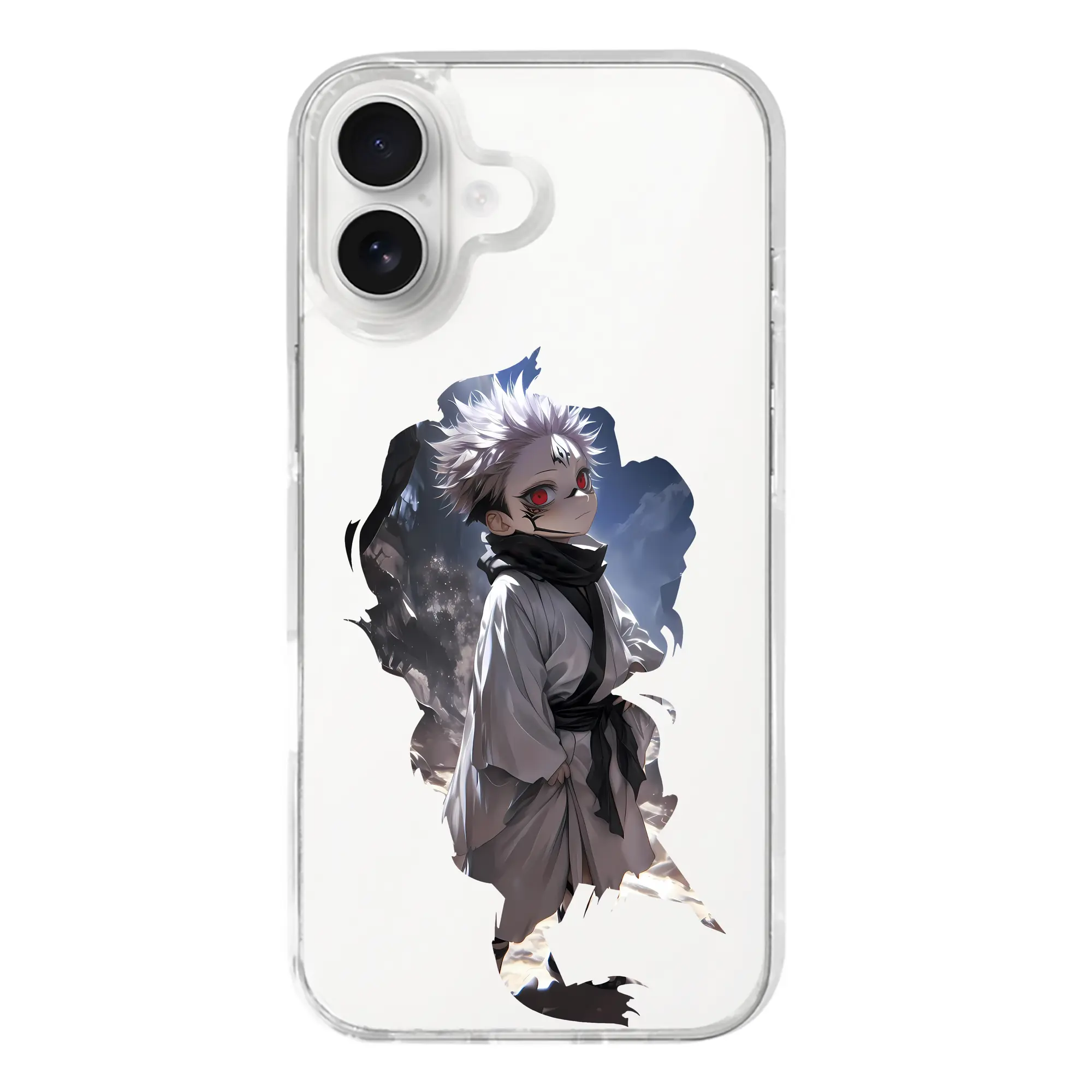 呪術廻戦 グッズ,両面宿儺 - iPhone 17シリーズ 透明スマホケース – 薄型・耐衝撃・精密フィット保護カバー